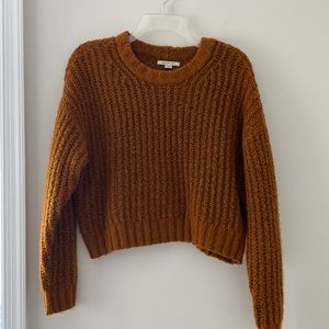 american eagle orange sweater